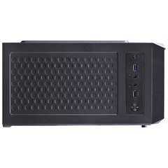 GABINETE GAMER VX GAMING PYXIS COM JANELA ACRÍLICA COM DOBRADIÇA PRETO FRONTAL COM FITA LED RGB - comprar online