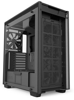 GABINETE H700I MATTE BLACK - CONTROLE RGB - PAINEL DE VIDRO TEMPERADO - GERENCIAMENTO DE CABOS - CA-H700W-BB - Preech Informática - Informática e suas tecnologias