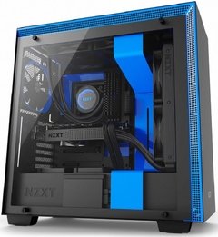 GABINETE H700I MATTE BLACK/BLUE - CONTROLE RGB - PAINEL DE VIDRO TEMPERADO - GERENCIAMENTO DE CABOS - CA-H700W-BL - comprar online