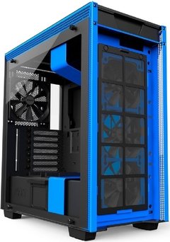 GABINETE H700I MATTE BLACK/BLUE - CONTROLE RGB - PAINEL DE VIDRO TEMPERADO - GERENCIAMENTO DE CABOS - CA-H700W-BL na internet