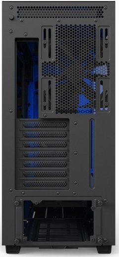 GABINETE H700I MATTE BLACK/BLUE - CONTROLE RGB - PAINEL DE VIDRO TEMPERADO - GERENCIAMENTO DE CABOS - CA-H700W-BL - loja online