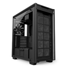 GABINETE H700 MATTE BLACK - PAINEL DE VIDRO TEMPERADO - GERENCIAMENTO DE CABOS - CA-H700B-B1 - Preech Informática - Informática e suas tecnologias