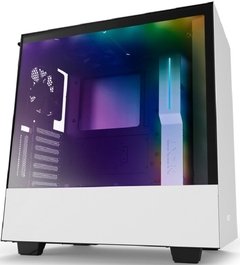 GABINETE H500I WHITE- ILUMINAÇÃO RGB - PAINEL DE VIDRO TEMPERADO - GERENCIAMENTO DE CABOS - CA-H500W-W1