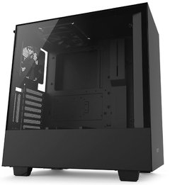 GABINETE H500I BLACK- ILUMINAÇÃO RGB - PAINEL DE VIDRO TEMPERADO - GERENCIAMENTO DE CABOS - CA-H500W-B1