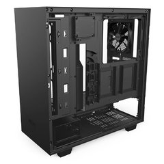 GABINETE H500I BLACK- ILUMINAÇÃO RGB - PAINEL DE VIDRO TEMPERADO - GERENCIAMENTO DE CABOS - CA-H500W-B1 - loja online