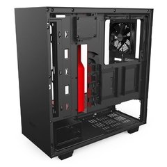 GABINETE H500I BLACK/RED- ILUMINAÇÃO RGB - PAINEL DE VIDRO TEMPERADO - GERENCIAMENTO DE CABOS - CA-H500W-BR na internet