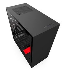 GABINETE H500I BLACK/RED- ILUMINAÇÃO RGB - PAINEL DE VIDRO TEMPERADO - GERENCIAMENTO DE CABOS - CA-H500W-BR na internet