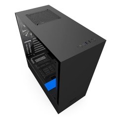 GABINETE H500I BLACK/BLUE- ILUMINAÇÃO RGB - PAINEL DE VIDRO TEMPERADO - GERENCIAMENTO DE CABOS - CA-H500W-BL - comprar online