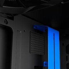 GABINETE H500I BLACK/BLUE- ILUMINAÇÃO RGB - PAINEL DE VIDRO TEMPERADO - GERENCIAMENTO DE CABOS - CA-H500W-BL na internet