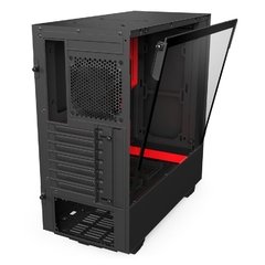 GABINETE H500 BLACK/RED - MID-TOWER ATX - PAINEL DE VIDRO TEMPERADO - CONSTRUÇÃO EM AÇO - CA-H500B-BR - Preech Informática - Informática e suas tecnologias