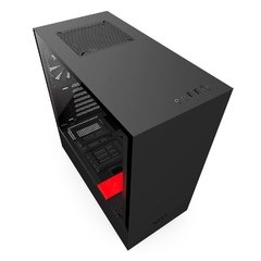 GABINETE H500 BLACK/RED - MID-TOWER ATX - PAINEL DE VIDRO TEMPERADO - CONSTRUÇÃO EM AÇO - CA-H500B-BR - comprar online