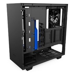 GABINETE H500 BLACK/BLUE - MID-TOWER ATX - PAINEL DE VIDRO TEMPERADO - CONSTRUÇÃO EM AÇO - CA-H500B-BL - comprar online