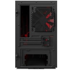 GABINETE H200 BLACK/RED - MINI-ITX - PAINEL DE VIDRO TEMPERADO - EM AÇO - CA-H200B-BR - comprar online