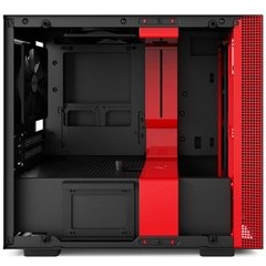 GABINETE H200 BLACK/RED - MINI-ITX - PAINEL DE VIDRO TEMPERADO - EM AÇO - CA-H200B-BR na internet