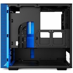 GABINETE H200 BLACK/BLUE - MINI-ITX - PAINEL DE VIDRO TEMPERADO - EM AÇO - CA-H200B-BL - comprar online