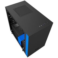 GABINETE H200 BLACK/BLUE - MINI-ITX - PAINEL DE VIDRO TEMPERADO - EM AÇO - CA-H200B-BL na internet