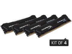 MEMORIA DESKTOP GAMER DDR4 HYPERX HX430C15SB2K4/32 SAVAGE 32GB KIT(4X8GB) 3000MHZ CL15 DIMM BLACK - Preech Informática - Informática e suas tecnologias