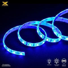 FITA DE LED AZUL COM CONEXÃO MOLEX 60 PONTOS DE LED 1 METRO - LAM1