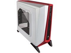 GABINETE GAMER CORSAIR CC-9011083-WW CARBIDE SERIES SPEC ALPHA BRANCO/VERMELHO - comprar online