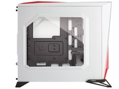 GABINETE GAMER CORSAIR CC-9011083-WW CARBIDE SERIES SPEC ALPHA BRANCO/VERMELHO - loja online