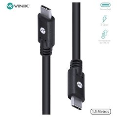 CABO USB TIPO C X TIPO C V3.2 GEN1 5GBPS 3A 1,5 METROS - C32G1-15