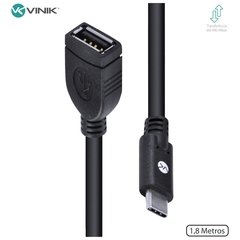 CABO USB TIPO C X EXTENSOR USB A FÊMEA 2.0 2 METROS - C20UAF-18