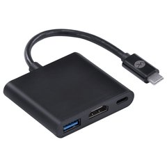 ADAPTADOR HUB USB TIPO C X USB TIPO C, HDMI 4K, USB 3.0, 20CM - HCHUC-20