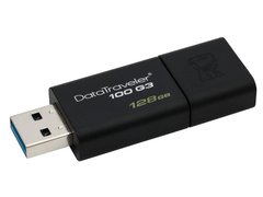 PEN DRIVE USB 3.0 \ KINGSTON \ DT100G3/128GB DATATRAVELER 100 128GB GENERATION 3 - loja online