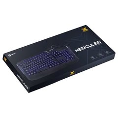 TECLADO USB GAMER VX GAMING HERCULES COM MULTIMIDIA LED 3 CORES CABO USB 1.8 METROS ABNT2 PRETO - GT200 - comprar online