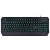 TECLADO USB GAMER VX GAMING DRACO COM MACROS, MULTIMIDIA LED 3 CORES CABO 1.8 METROS ABNT2 PRETO - GT400