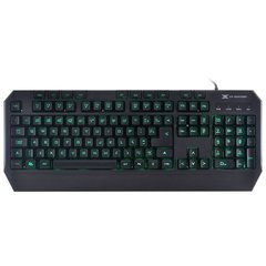 TECLADO USB GAMER VX GAMING DRACO COM MACROS, MULTIMIDIA LED 3 CORES CABO 1.8 METROS ABNT2 PRETO - GT400