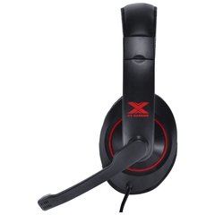 HEADSET GAMER VX GAMING V BLADE II USB COM MICROFONE RETRÁTIL E AJUSTE DE HASTE PRETO COM VERMELHO - GH200 - Preech Informática - Informática e suas tecnologias