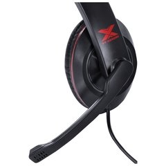 Imagem do HEADSET GAMER VX GAMING V BLADE II USB COM MICROFONE RETRÁTIL E AJUSTE DE HASTE PRETO COM VERMELHO - GH200