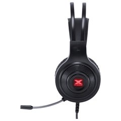 HEADSET GAMER VX GAMING LUGH LED VERMELHO USB COM MICROFONE FLEXIVEL - GH300 - Preech Informática - Informática e suas tecnologias