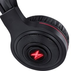 Imagem do HEADSET GAMER VX GAMING LUGH LED VERMELHO USB COM MICROFONE FLEXIVEL - GH300