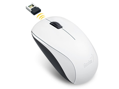 MOUSE WIRELESS GENIUS 31030109118 NX-7000 BLUEEYE BRANCO 2,4 GHZ 1200 DPI - comprar online