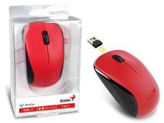 MOUSE WIRELESS GENIUS 31030109120 NX-7000 BLUEEYE VERMELHO 2,4 GHZ 1200 DPI