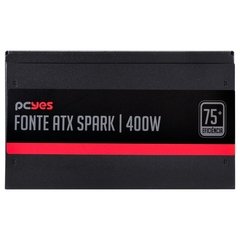 Imagem do FONTE ATX SPARK 75+ 400W - PFC ATIVO - CABOS FLAT - PXSP400WPT