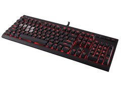 TECLADO GAMER CORSAIR CH-9000088-BR STRAFE RETROILUMINACAO VERMELHA TECLAS CHERRY MX RED