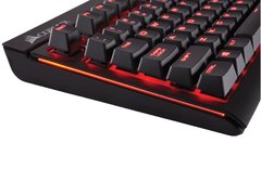 TECLADO GAMER CORSAIR CH-9000088-BR STRAFE RETROILUMINACAO VERMELHA TECLAS CHERRY MX RED - Preech Informática - Informática e suas tecnologias