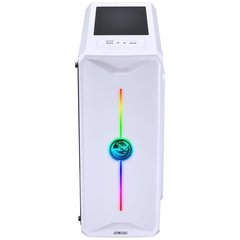 GABINETE MID-TOWER NOVA PLUS BRANCO COM 3 FANS LED RGB LATERAL EM ACRÍLICO - NOVBRRGB3FCA - Preech Informática - Informática e suas tecnologias