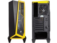 GABINETE GAMER CORSAIR CC-9011094-WW CARBIDE SERIES SPEC ALPHA PRETO/AMARELO - Preech Informática - Informática e suas tecnologias