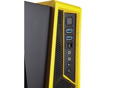 GABINETE GAMER CORSAIR CC-9011094-WW CARBIDE SERIES SPEC ALPHA PRETO/AMARELO