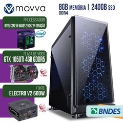 COMPUTADOR GAMER MVX5 INTEL I5 9400F 2.9GHZ 9ª GER MEM 8GB SSD 240GB VGA GTX 1050 TI 4GB FONTE 600W LINUX