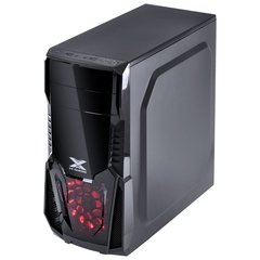 GABINETE GAMER VX GAMING KEPLER COM JANELA LATERAL ACRÍLICA PRETO FRONTAL ACRÍLICO 1 FAN LED VERMELHO na internet