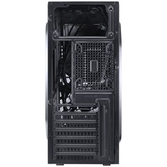 GABINETE GAMER VX GAMING KEPLER COM JANELA LATERAL ACRÍLICA PRETO FRONTAL ACRÍLICO 1 FAN LED AZUL - loja online