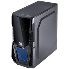 GABINETE GAMER VX GAMING KEPLER COM JANELA LATERAL ACRÍLICA PRETO FRONTAL ACRÍLICO 1 FAN LED AZUL na internet