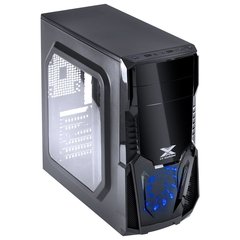 GABINETE GAMER VX GAMING KEPLER COM JANELA LATERAL ACRÍLICA PRETO FRONTAL ACRÍLICO 1 FAN LED AZUL - Preech Informática - Informática e suas tecnologias