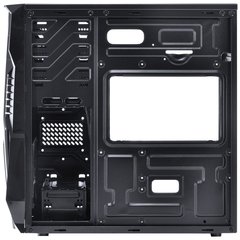 GABINETE GAMER VX GAMING KEPLER COM JANELA LATERAL ACRÍLICA PRETO FRONTAL ACRÍLICO 1 FAN LED AZUL na internet