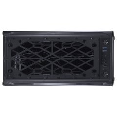 GABINETE MID-TOWER SOLARIS PRETO COM 2 FAN 20CM RGB COM FRONTAL E LATERAIS EM VIDRO TEMPERADO - SOLPTRGB2FV